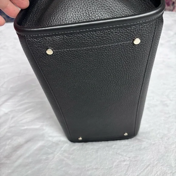 KATE SPADE Ella Large Pebbled Leather Black Tote Handbag--NWT - Picture 10 of 13